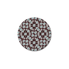 Modern Floral Geometric Pattern Golf Ball Marker 4 Pack by dflcprints