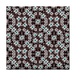 Modern Floral Geometric Pattern Face Towel by dflcprints