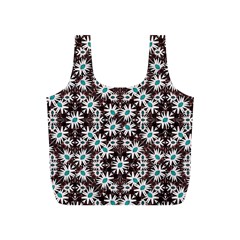 Modern Floral Geometric Pattern Reusable Bag (s) by dflcprints