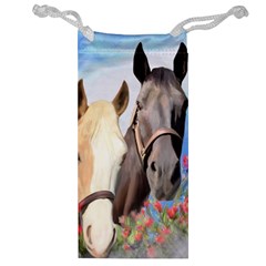 Miwok Horses Jewelry Bag by JulianneOsoske