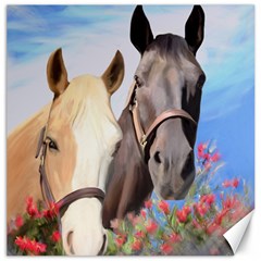 Miwok Horses Canvas 12  X 12  (unframed) by JulianneOsoske