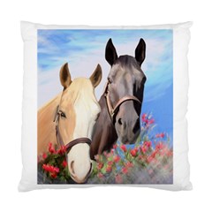 Miwok Horses Cushion Case (single Sided)  by JulianneOsoske