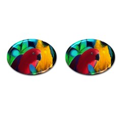 Two Friends Cufflinks (oval) by JulianneOsoskeFeathers