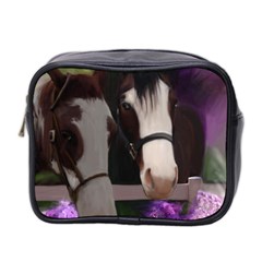 Two Horses Mini Travel Toiletry Bag (two Sides)