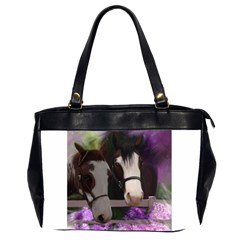 Two Horses Oversize Office Handbag (two Sides) by JulianneOsoske