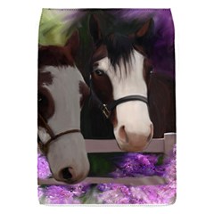 Two Horses Removable Flap Cover (small) by JulianneOsoske