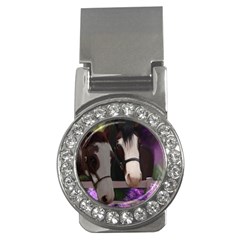 Two Horses Money Clip (cz)