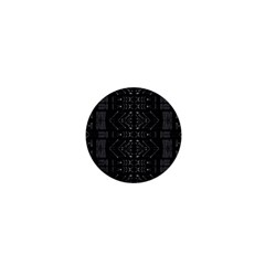 Black And White Tribal  1  Mini Button by dflcprints