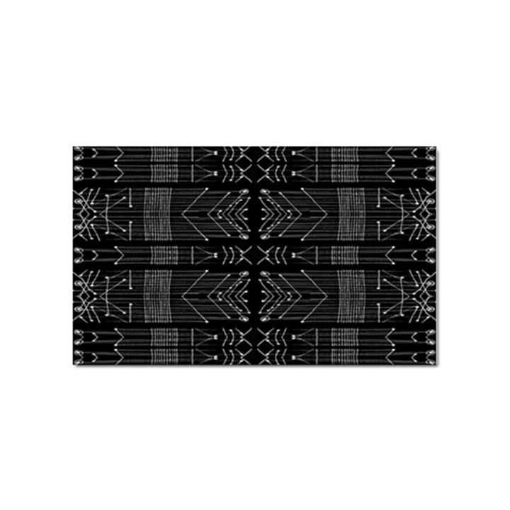 Black and White Tribal  Sticker 100 Pack (Rectangle)