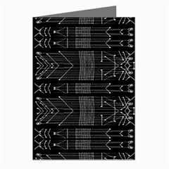 Black And White Tribal  Greeting Card (8 Pack) by dflcprints