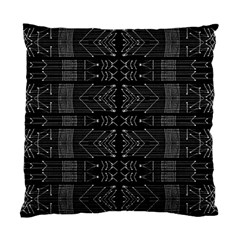 Black And White Tribal  Cushion Case (single Sided)  by dflcprints