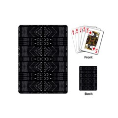 Black And White Tribal  Playing Cards (mini) by dflcprints