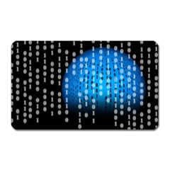 Binary Rain Magnet (rectangular) by StuffOrSomething