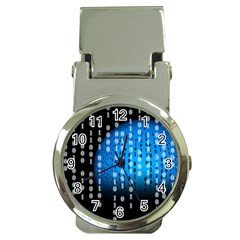 Binary Rain Money Clip with Watch