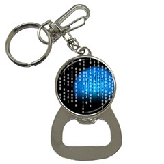 Binary Rain Bottle Opener Key Chain