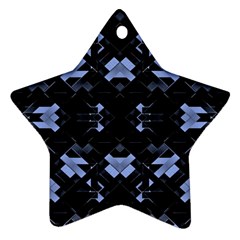 Futuristic Geometric Design Star Ornament (two Sides)