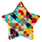 Colorful shapes Ornament (Star) Front