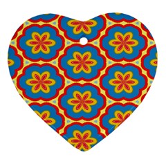 Floral Pattern Ornament (heart) by LalyLauraFLM