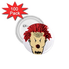 Evil Clown Hand Draw Illustration 1 75  Button (100 Pack) by dflcprints