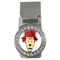 Evil Clown Hand Draw Illustration Money Clip (cz) by dflcprints