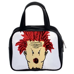 Evil Clown Hand Draw Illustration Classic Handbag (two Sides) by dflcprints