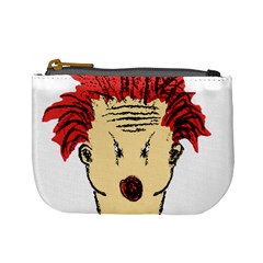 Evil Clown Hand Draw Illustration Coin Change Purse by dflcprints