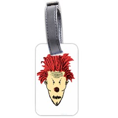 Evil Clown Hand Draw Illustration Luggage Tag (two Sides) by dflcprints