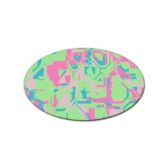 Pastel Chaos Sticker Oval (100 Pack) by LalyLauraFLM