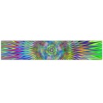 Hypnotic Star Burst Fractal Flano Scarf (Large) Front