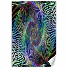 Psychedelic Spiral Canvas 12  X 18  (unframed) by StuffOrSomething