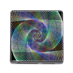 Psychedelic Spiral Memory Card Reader With Storage (square) by StuffOrSomething