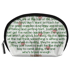 Girls Are Like Apples Accessory Pouch (large) by TheWowFactor