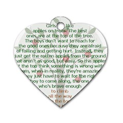 Appletree Dog Tag Heart (two Sided) by TheWowFactor