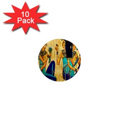 Egyptian Queens 1  Mini Button Magnet (10 Pack) by TheWowFactor