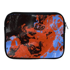 Orange Blue Black Texture Apple Ipad 2/3/4 Zipper Case by LalyLauraFLM