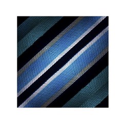 Geometric Stripes Print Small Satin Scarf (square) by dflcprintsclothing