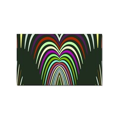 Symmetric Waves Sticker (rectangular) by LalyLauraFLM