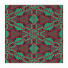 Green Tribal Star Glasses Cloth (medium) by LalyLauraFLM