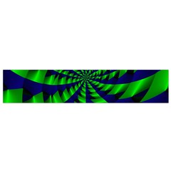 Green Blue Spiral Flano Scarf by LalyLauraFLM