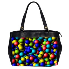 Colorful Balls Oversize Office Handbag (two Sides) by LalyLauraFLM