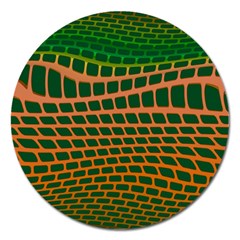 Distorted Rectangles Magnet 5  (round)