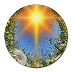 Dandelions 8  Mouse Pad (round)