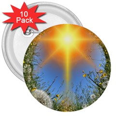 Dandelions 3  Button (10 Pack)