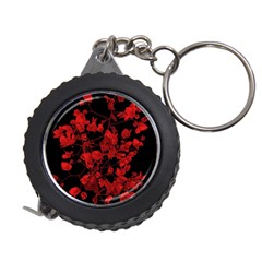 Dark Red Flower Measuring Tape by dflcprints