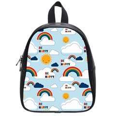 Be Happy Repeat School Bag (small) by Kathrinlegg