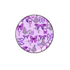 Purple Awareness Butterflies Golf Ball Marker 4 Pack (for Hat Clip) by FunWithFibro