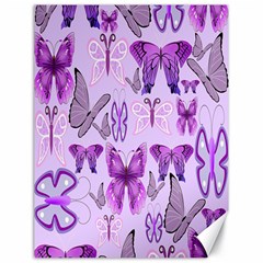 Purple Awareness Butterflies Canvas 18  X 24  (unframed) by FunWithFibro