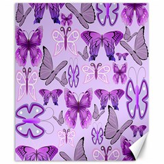 Purple Awareness Butterflies Canvas 20  X 24  (unframed) by FunWithFibro