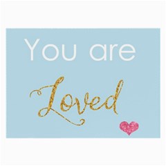 You Are Loved Glasses Cloth (large, Two Sides) by Kathrinlegg