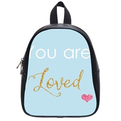 You Are Loved School Bag (small) by Kathrinlegg